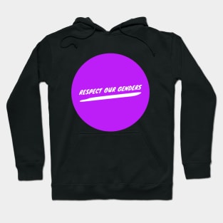 Respect Our Genders - Purple Hoodie